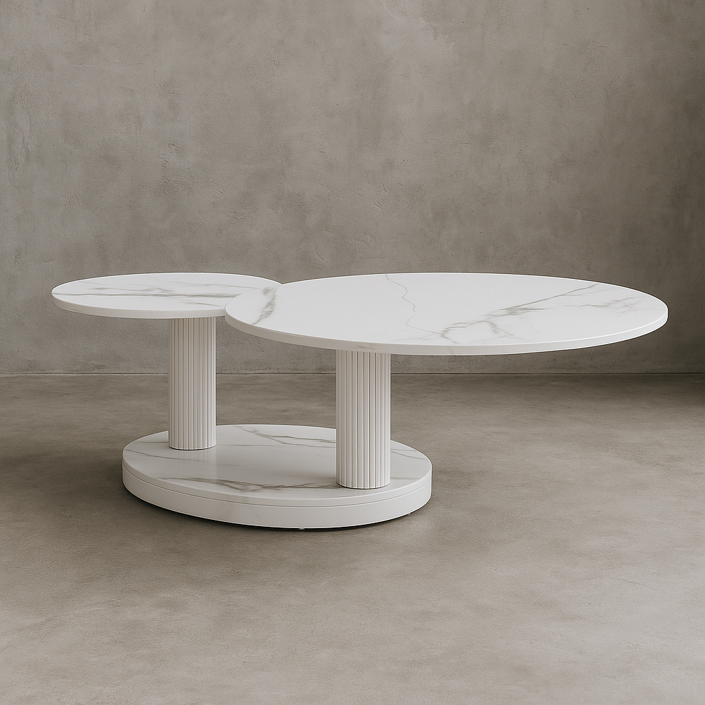 Elara Coffee Table in White