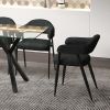 Archer Dining Chair, set of 2, in Charcoal Fabric and