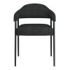 Archer Dining Chair, set of 2, in Charcoal Fabric and