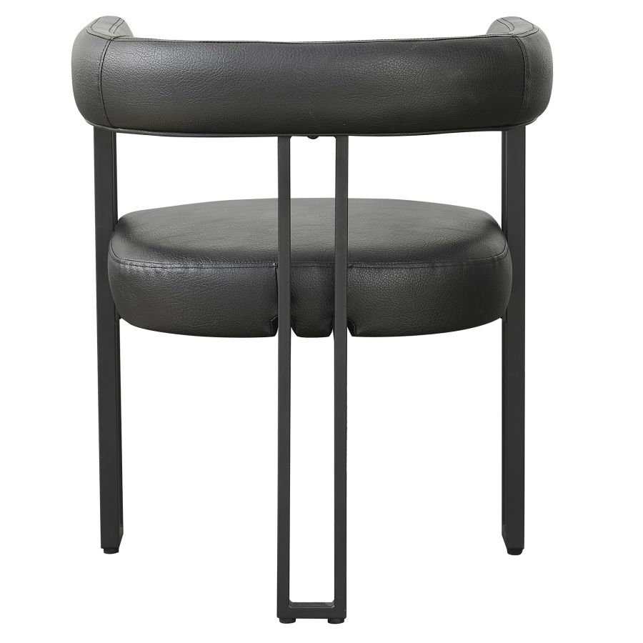 Scarlet Dining Chair, set of 2, in Black PU