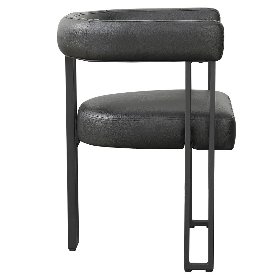 Scarlet Dining Chair, set of 2, in Black PU