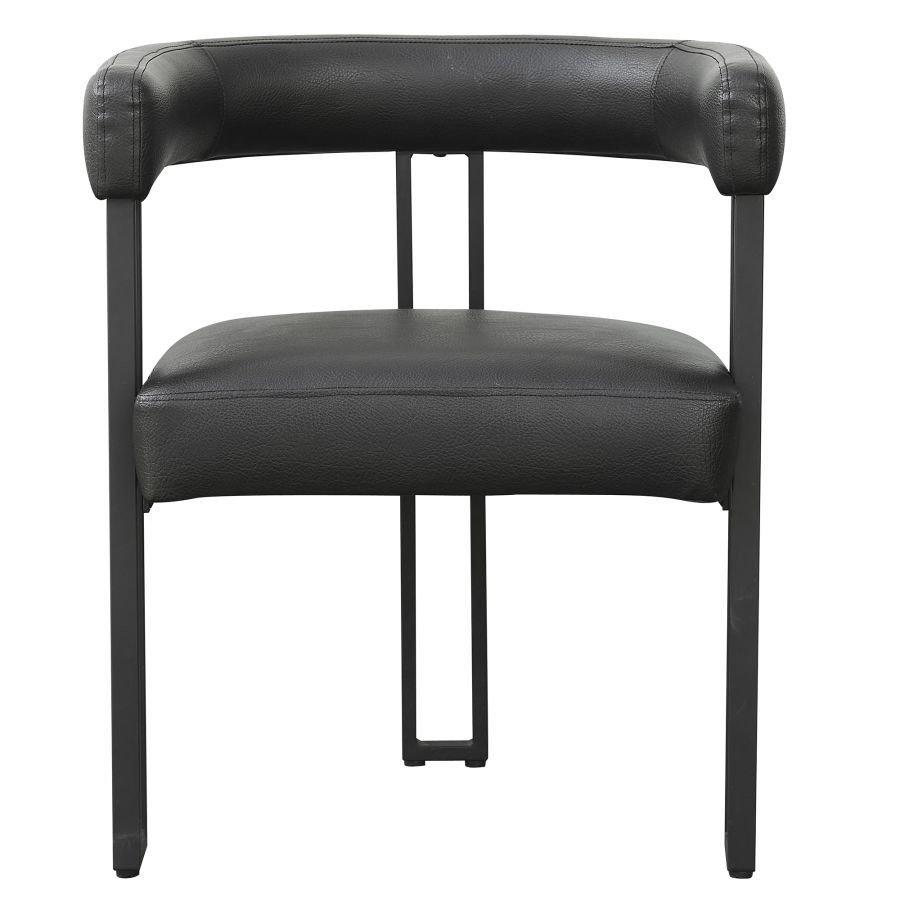 Scarlet Dining Chair, set of 2, in Black PU