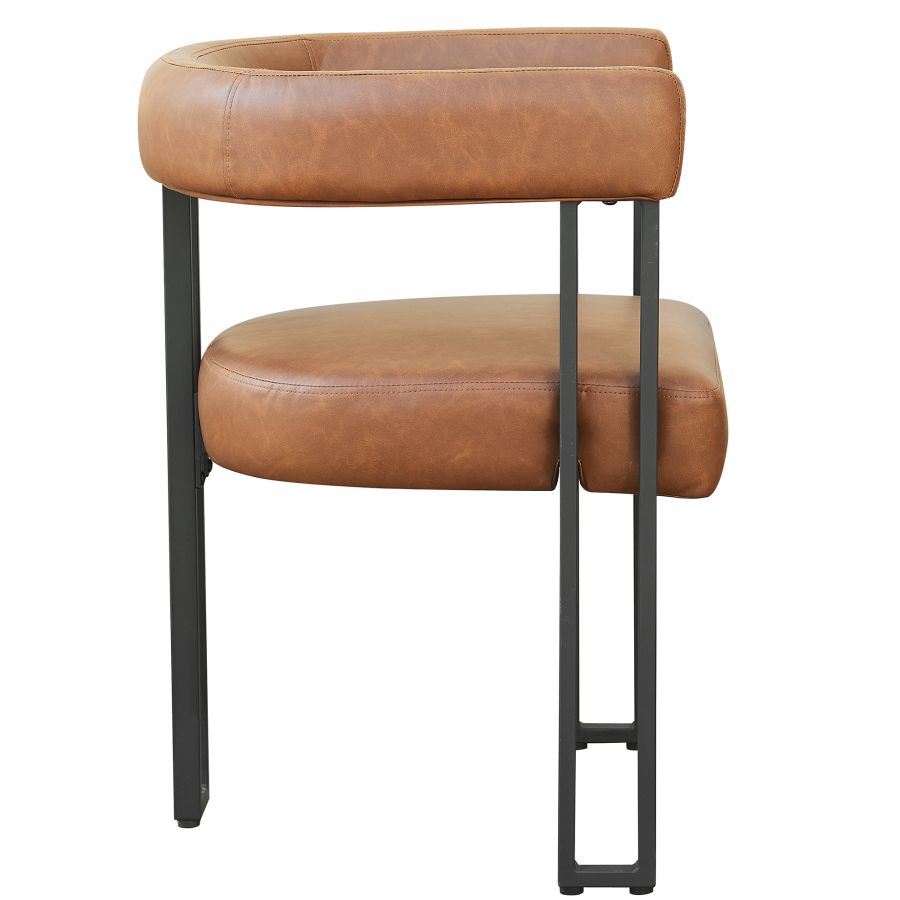 Scarlet Dining Chair, set of 2, in Saddle PU