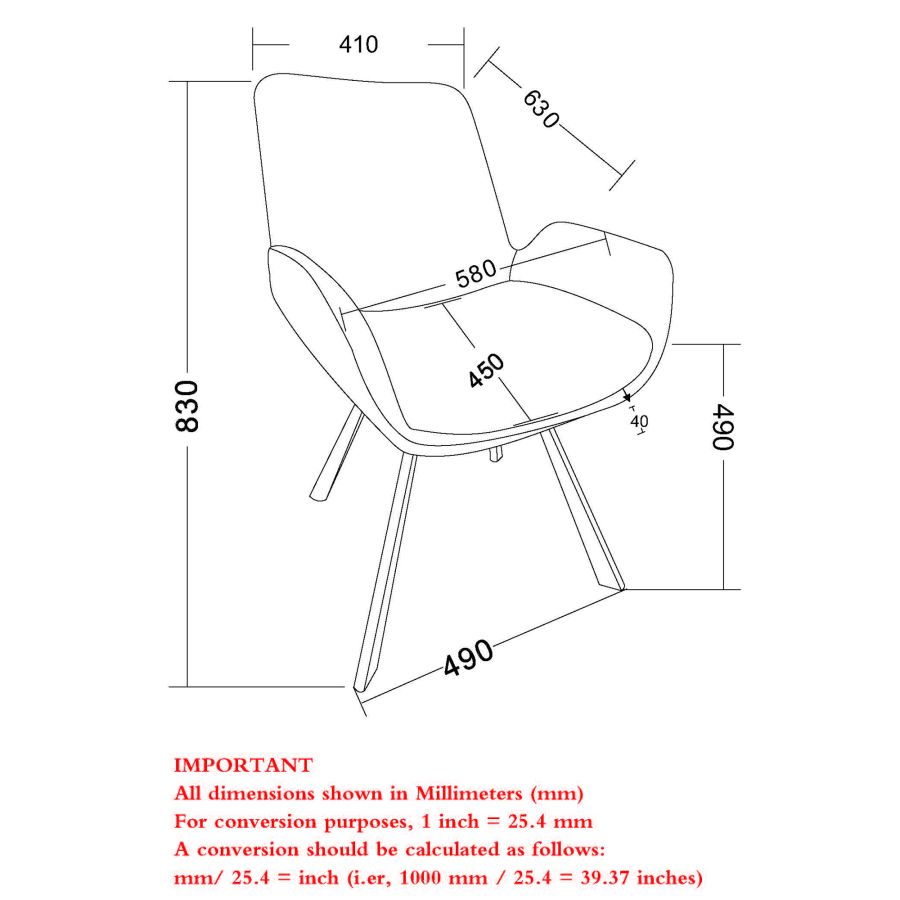 Signy Swivel Dining Chair, set of 2, in Light Grey and Black
