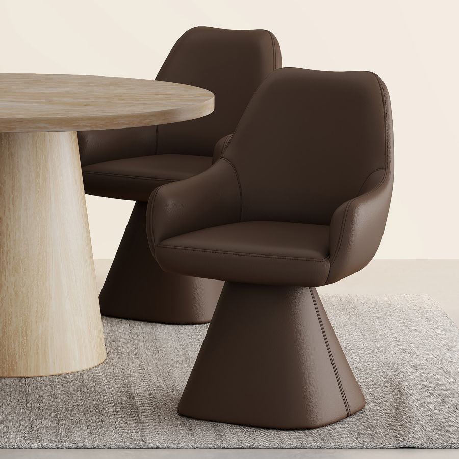 Caprese Dining Chair in Brown