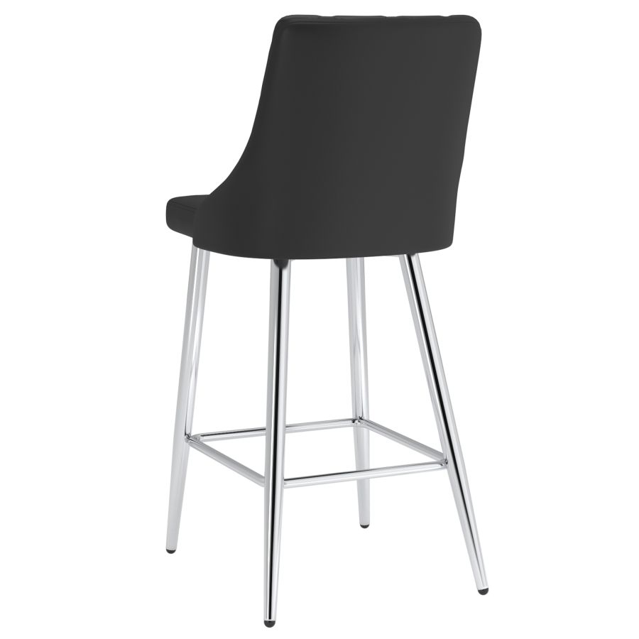 Devo 26" Counter Stool, set of 2, in Black
