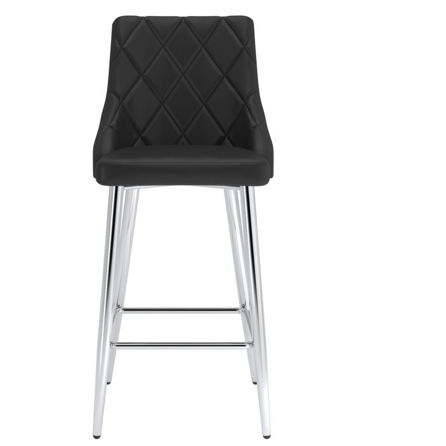 Devo 26" Counter Stool, set of 2, in Black