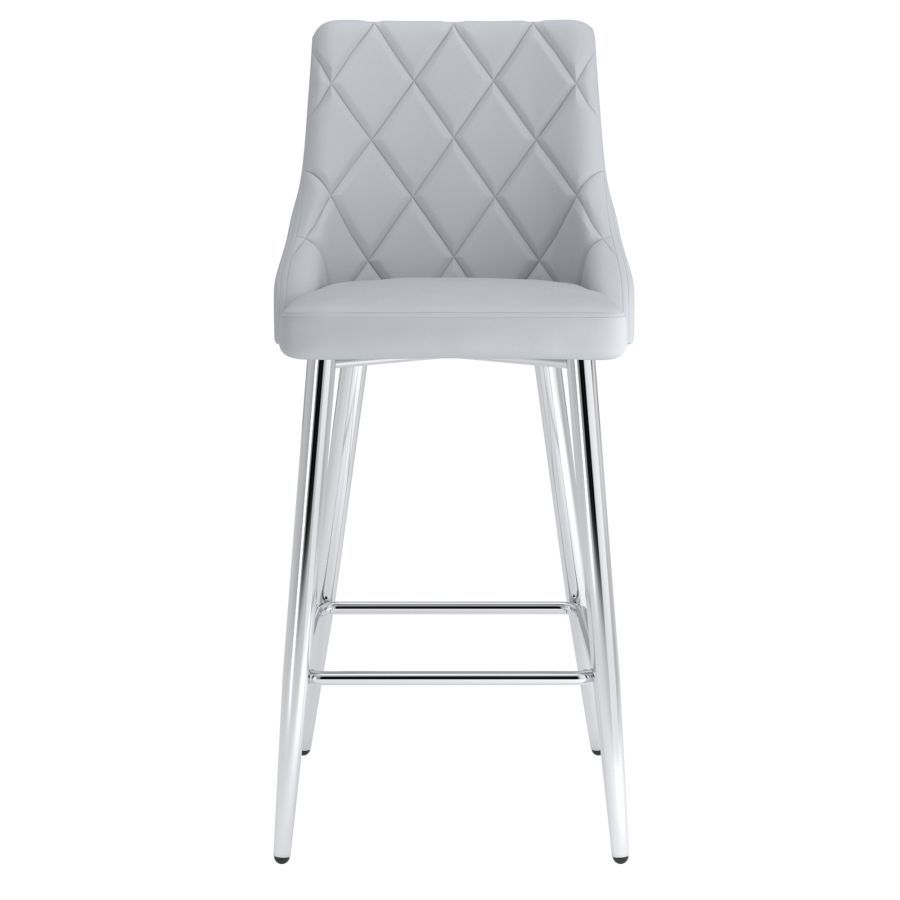 Devo 26" Counter Stool, set of 2, in Light Grey