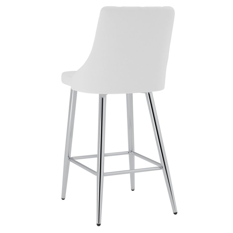 Devo 26" Counter Stool, set of 2, in White