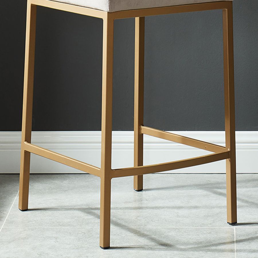 Diego 26" Counter Stool, set of 2, in Grey and Aged Gold Leg