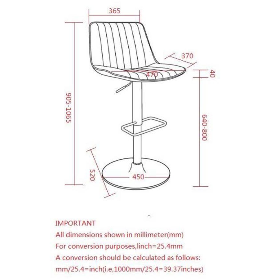 Kosi Adjustable Air-Lift Stool, set of 2, in Saddle and Black