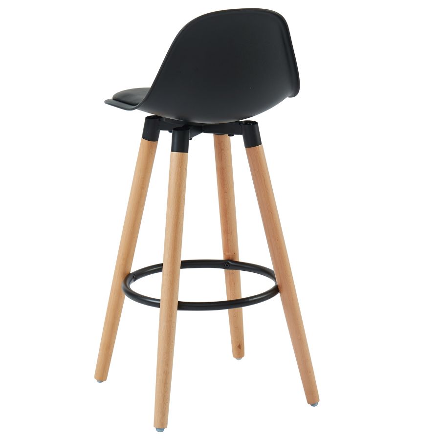 Diablo 26" Counter Stool, set of 2, in Black and Natural