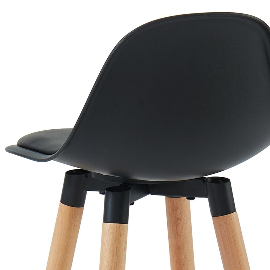Diablo 26" Counter Stool, set of 2, in Black and Natural