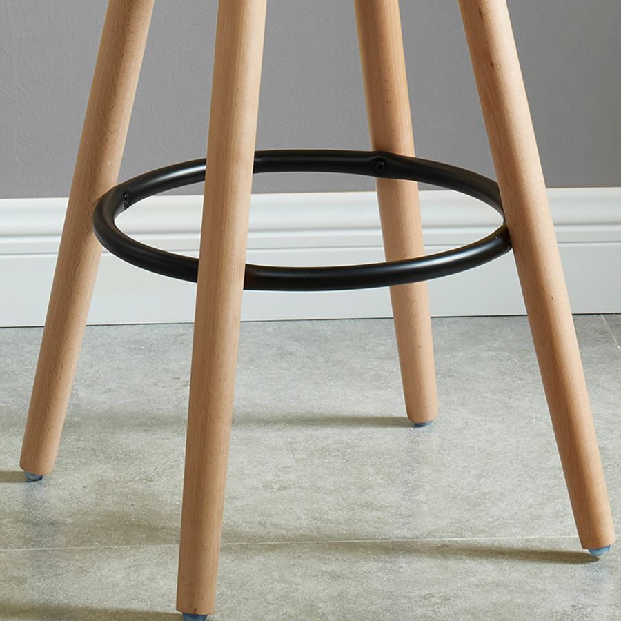 Diablo 26" Counter Stool, set of 2, in Black and Natural