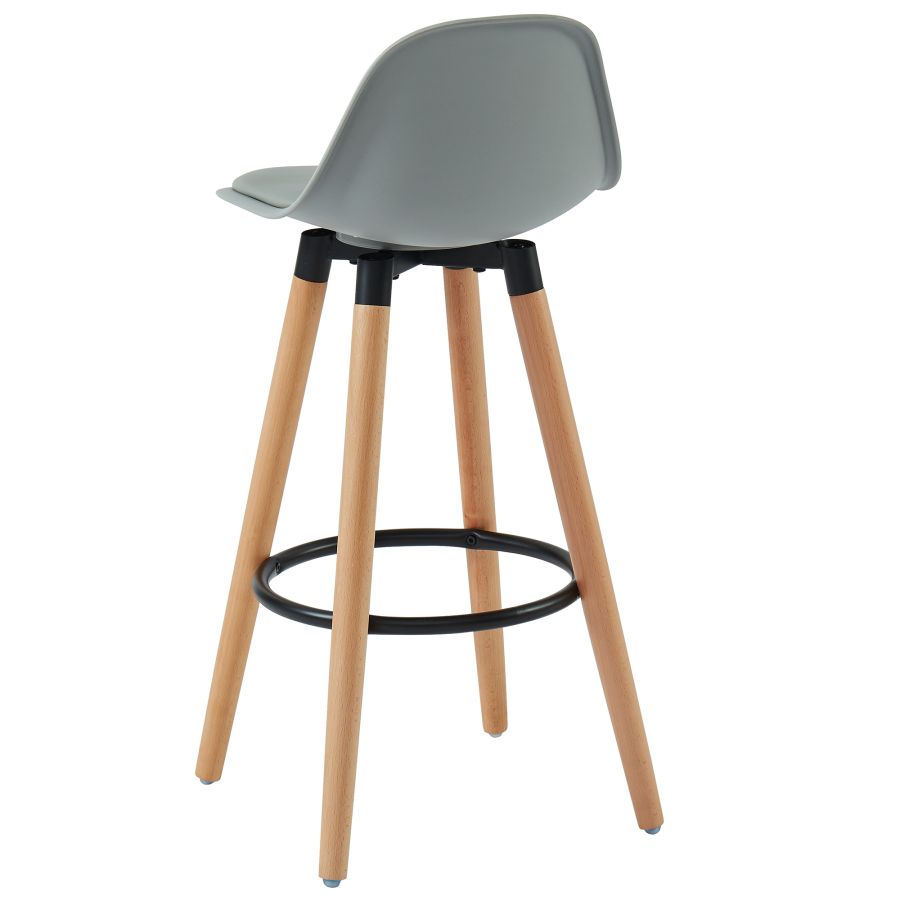 Diablo 26" Counter Stool, set of 2, in Grey and Natural