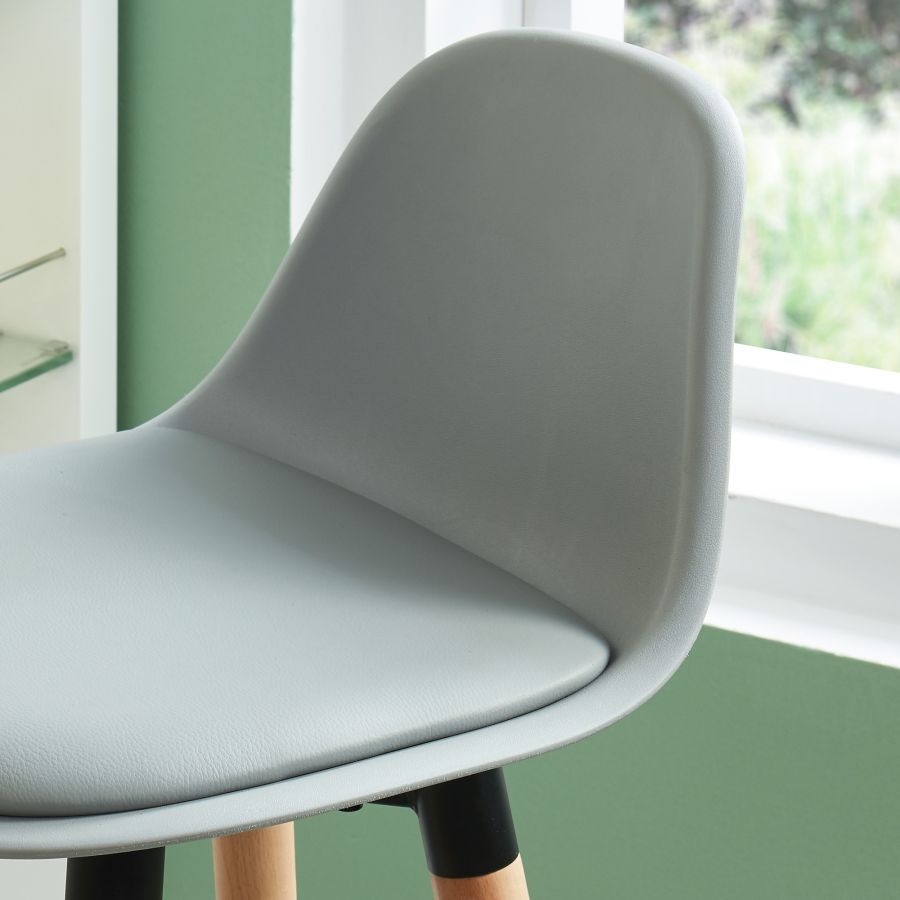 Diablo 26" Counter Stool, set of 2, in Grey and Natural