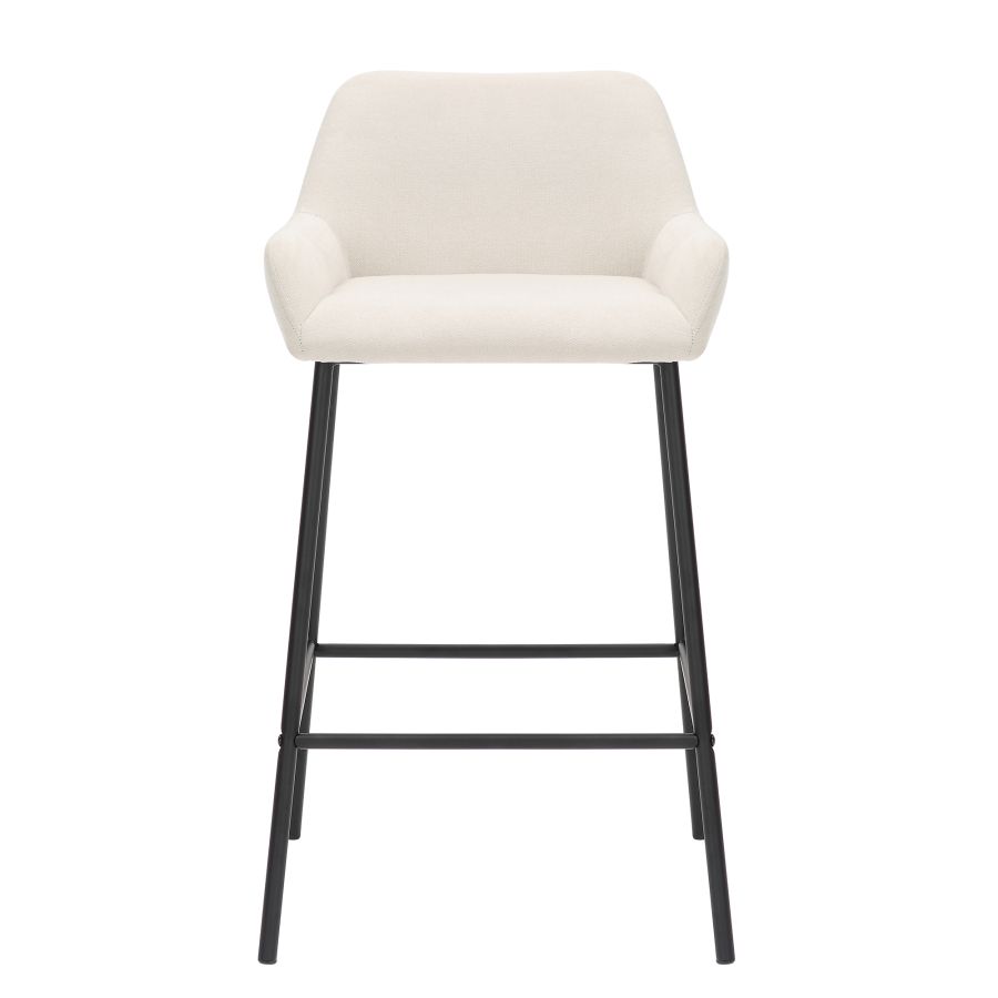 Baily 26" Counter Stool, set of 2, in Beige and Black