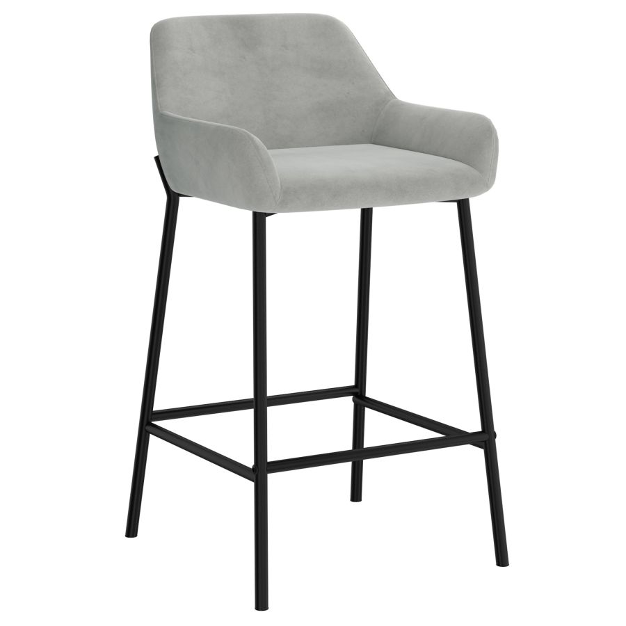 Baily 26" Counter Stool, set of 2, in Grey and Black
