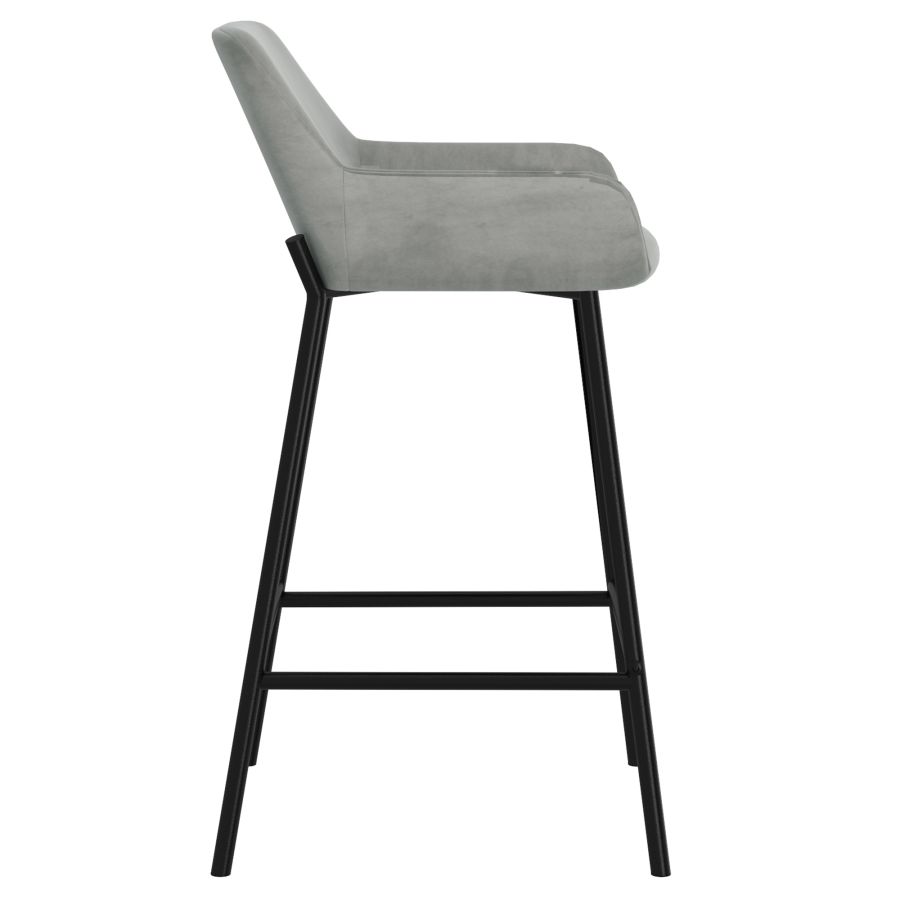 Baily 26" Counter Stool, set of 2, in Grey and Black