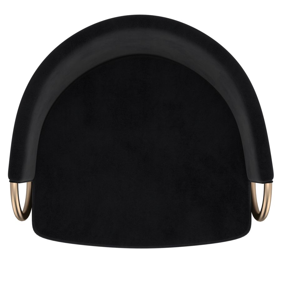 Lavo 26" Counter Stool, set of 2, in Black and Gold