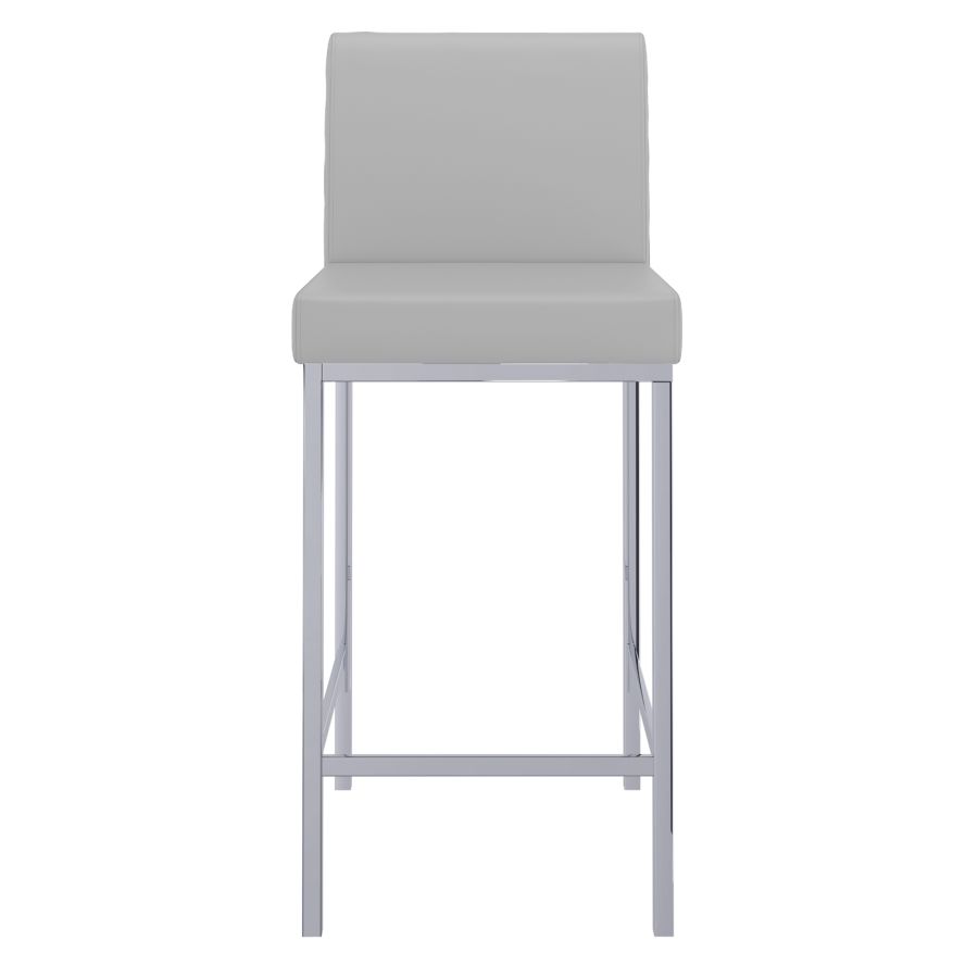 Porto 26" Counter Stool, set of 2, in Grey and Chrome