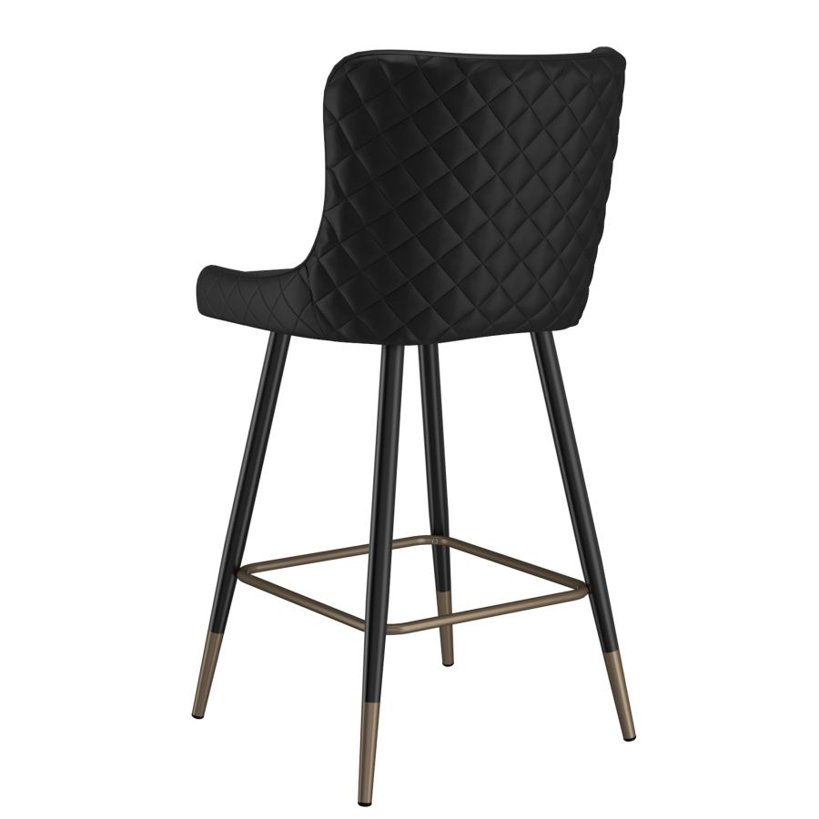 Xander 26" Counter Stool, set of 2, in Black