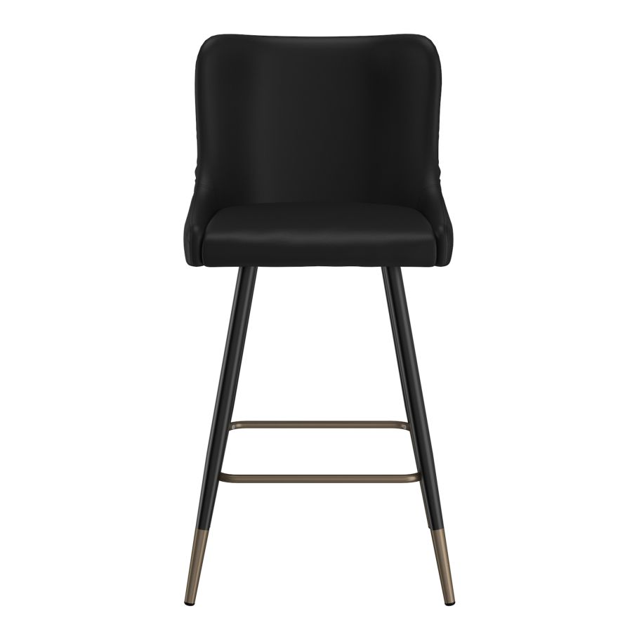 Xander 26" Counter Stool, set of 2, in Black