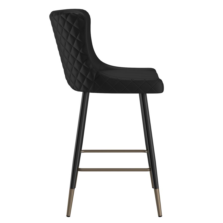 Xander 26" Counter Stool, set of 2, in Black