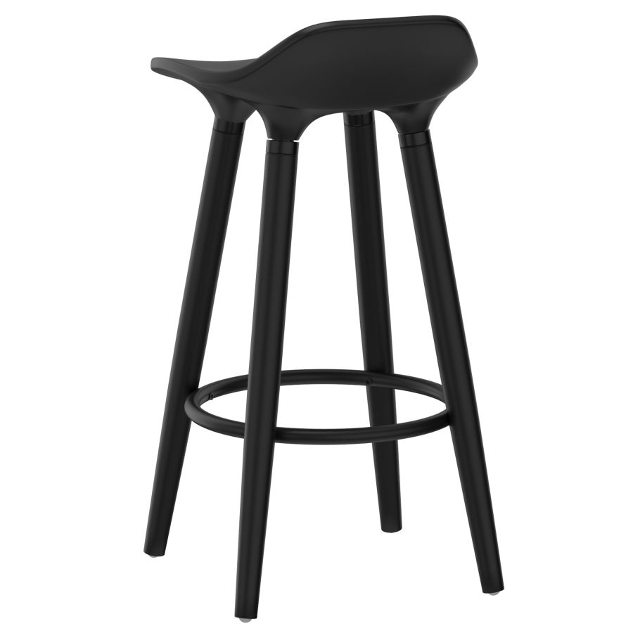 Trex 26" Counter Stool, set of 2, in Black