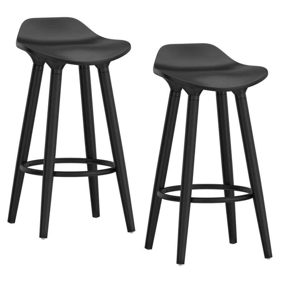 Trex 26" Counter Stool, set of 2, in Black