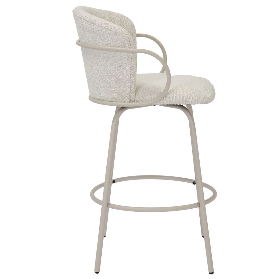 Kalani 26" Counter Stool w/Swivel, Set of 2 in Beige