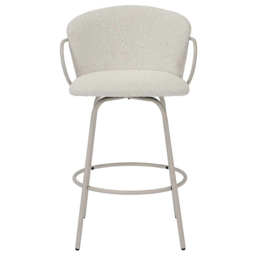 Kalani 26" Counter Stool w/Swivel, Set of 2 in Beige