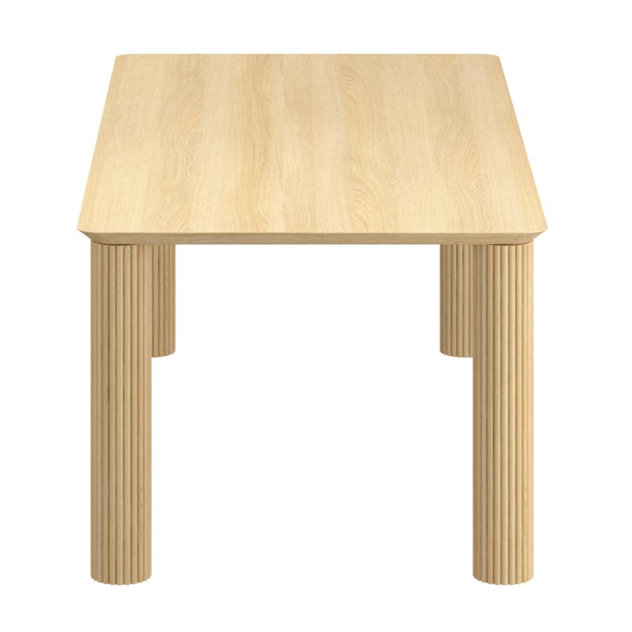 Sangra/Talon 6pc Dining Set - Natural Table and Bench with Moss Chair