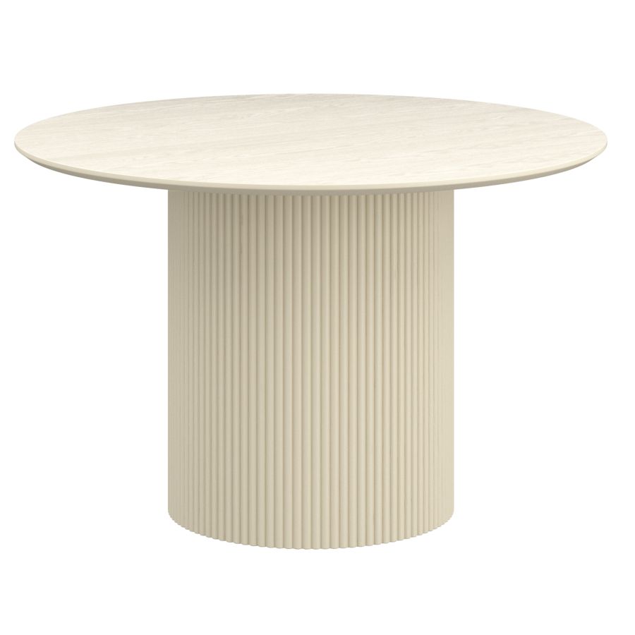 Tovas/Amara 5pc Dining Set - Ivory Table with Beige Chair