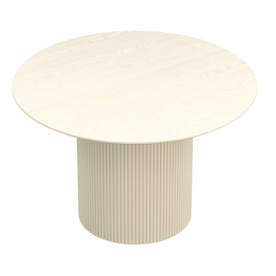 Tovas/Amara 5pc Dining Set - Ivory Table with Beige Chair