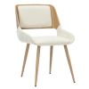 Tovas/Hudson 5pc Dining Set - Natural Table with Beige Chair