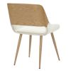 Tovas/Hudson 5pc Dining Set - Natural Table with Beige Chair