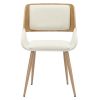 Tovas/Hudson 5pc Dining Set - Natural Table with Beige Chair