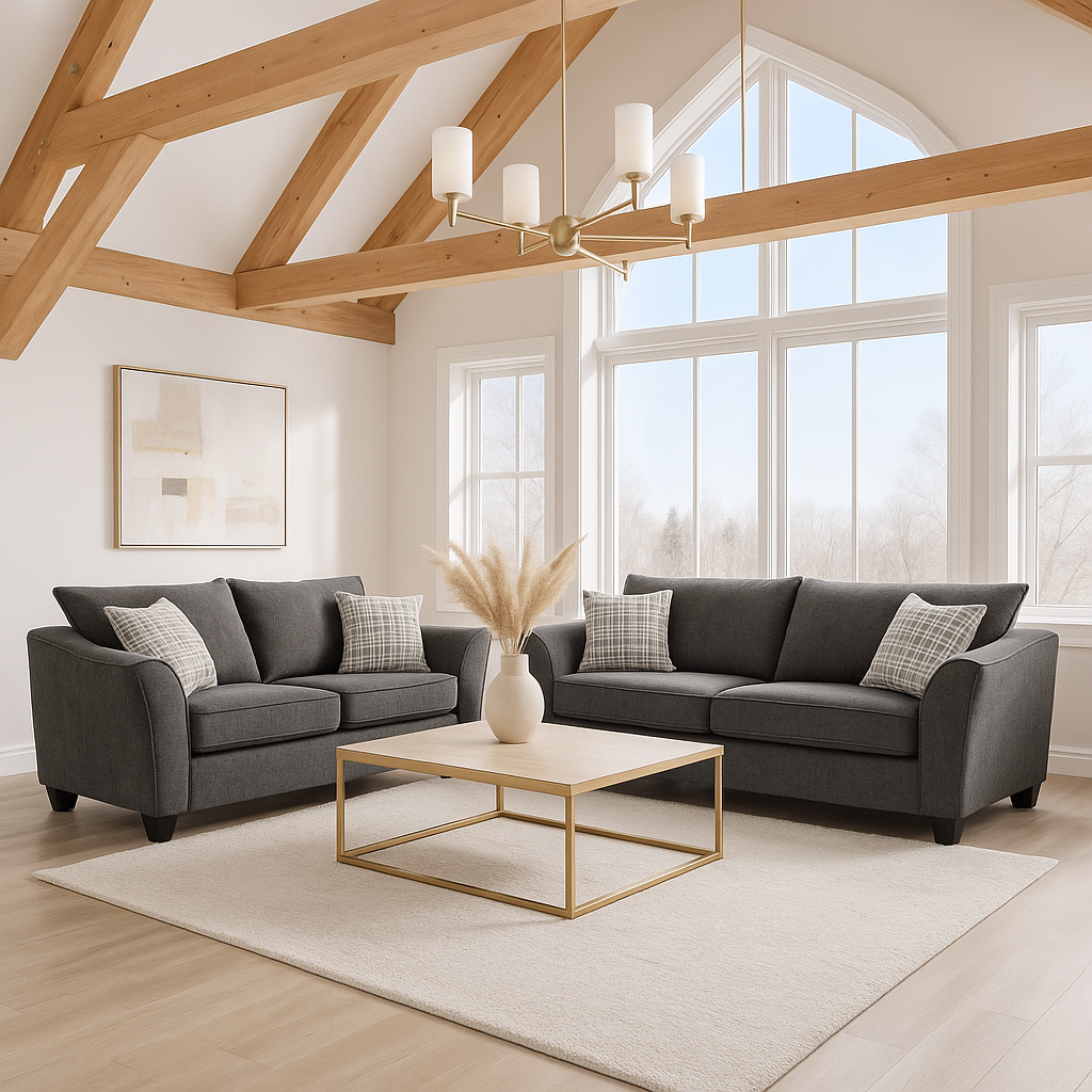 1075 Collection - Sofa & Loveseat in Captive Dusk