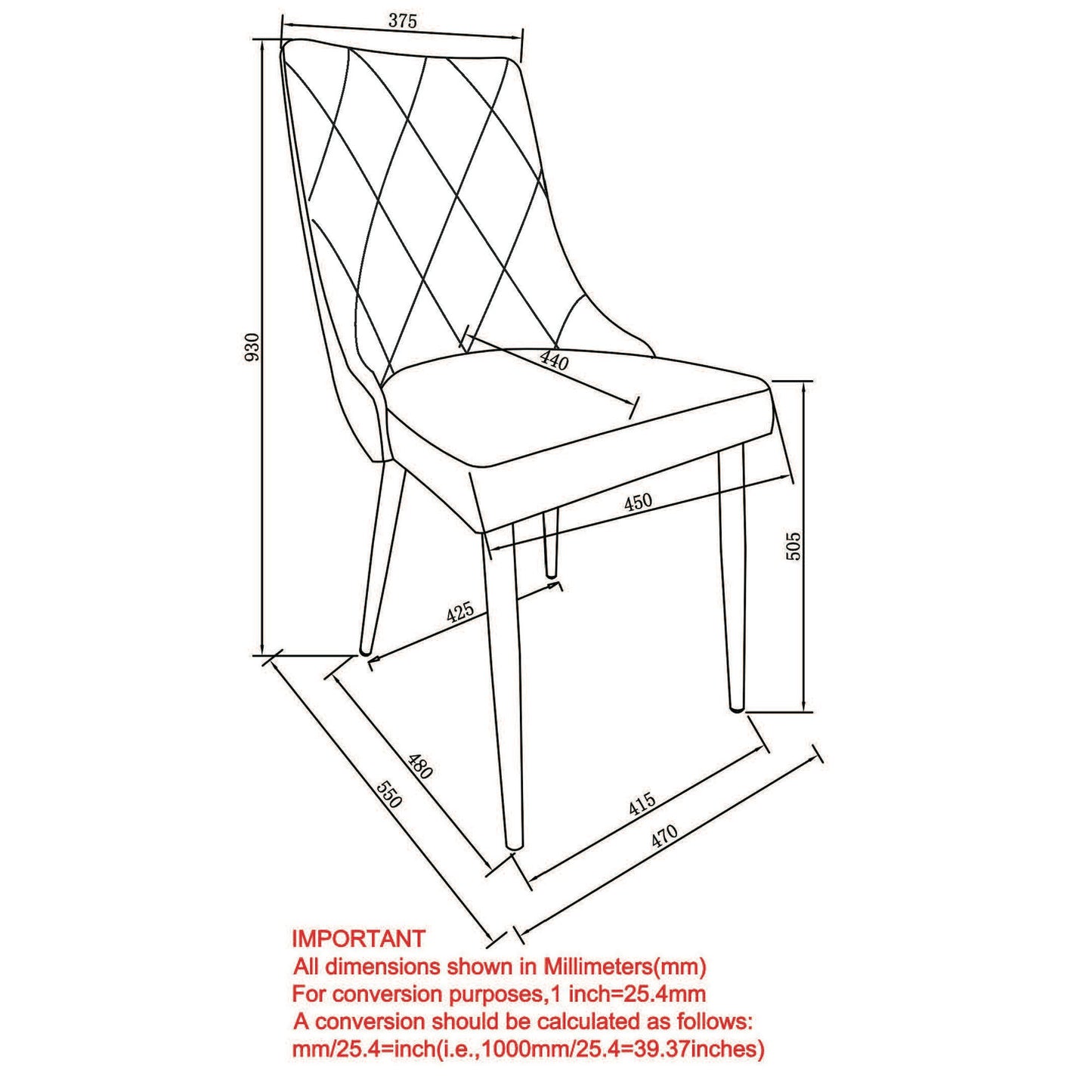 Antoine Dining Chair, set of 2, in Light Grey and Aged Gold