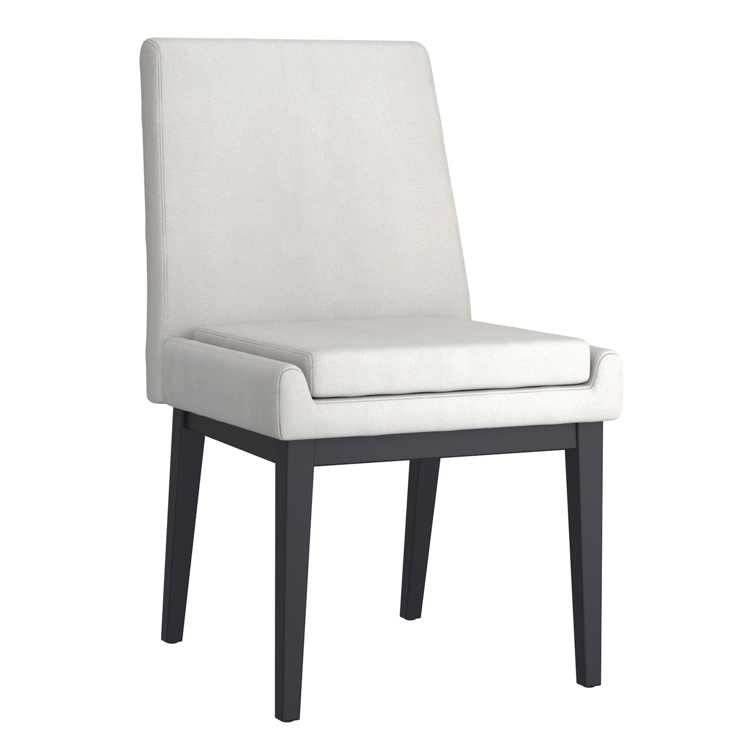 Cortez Dining Chair, set of 2, in Beige Fabric and Black