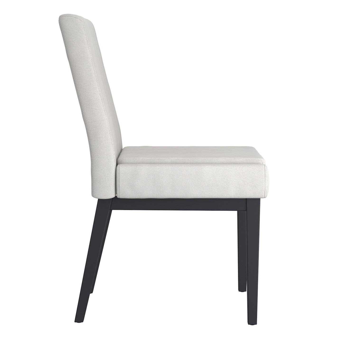 Cortez Dining Chair, set of 2, in Beige Fabric and Black