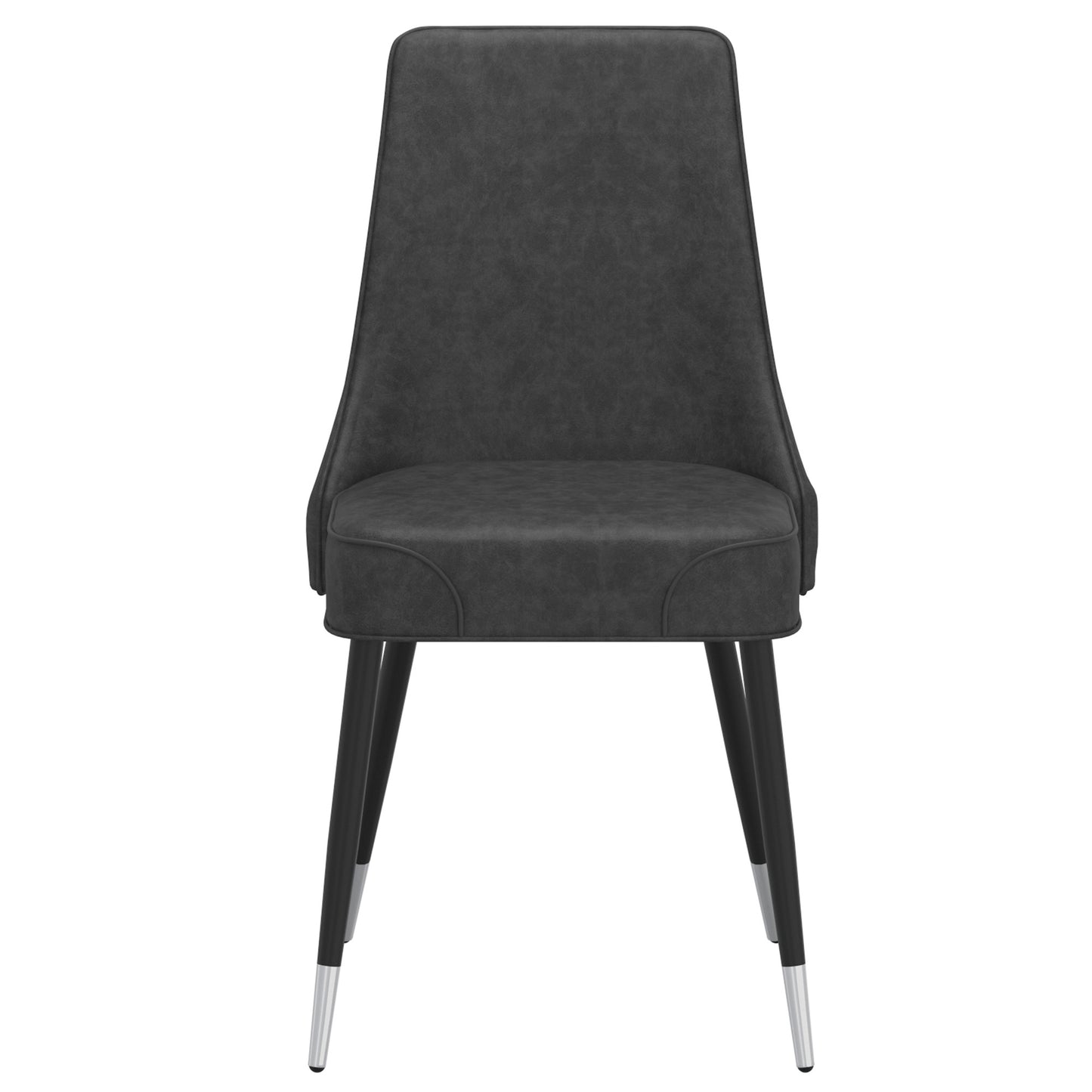 Suzette/Silvano 5pc Dining Set in Black with Vintage Grey Chair