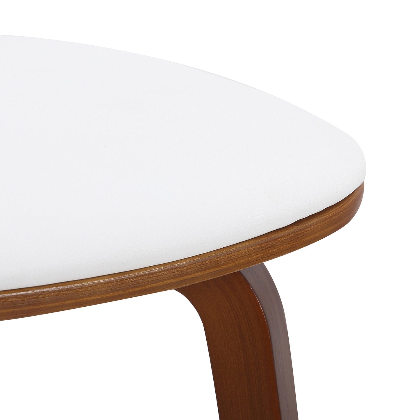 Rocca/Zuni 5pc Dining Set in Walnut with White Chair