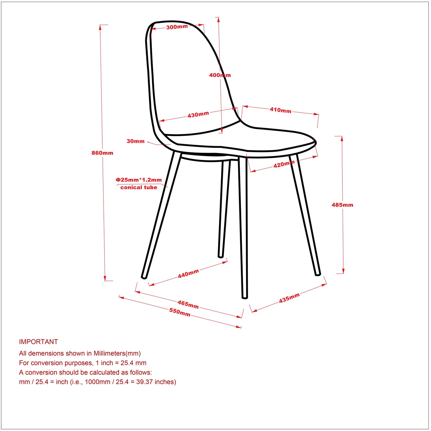 Lyna Dining Chair, set of 4 in Grey and Walnut