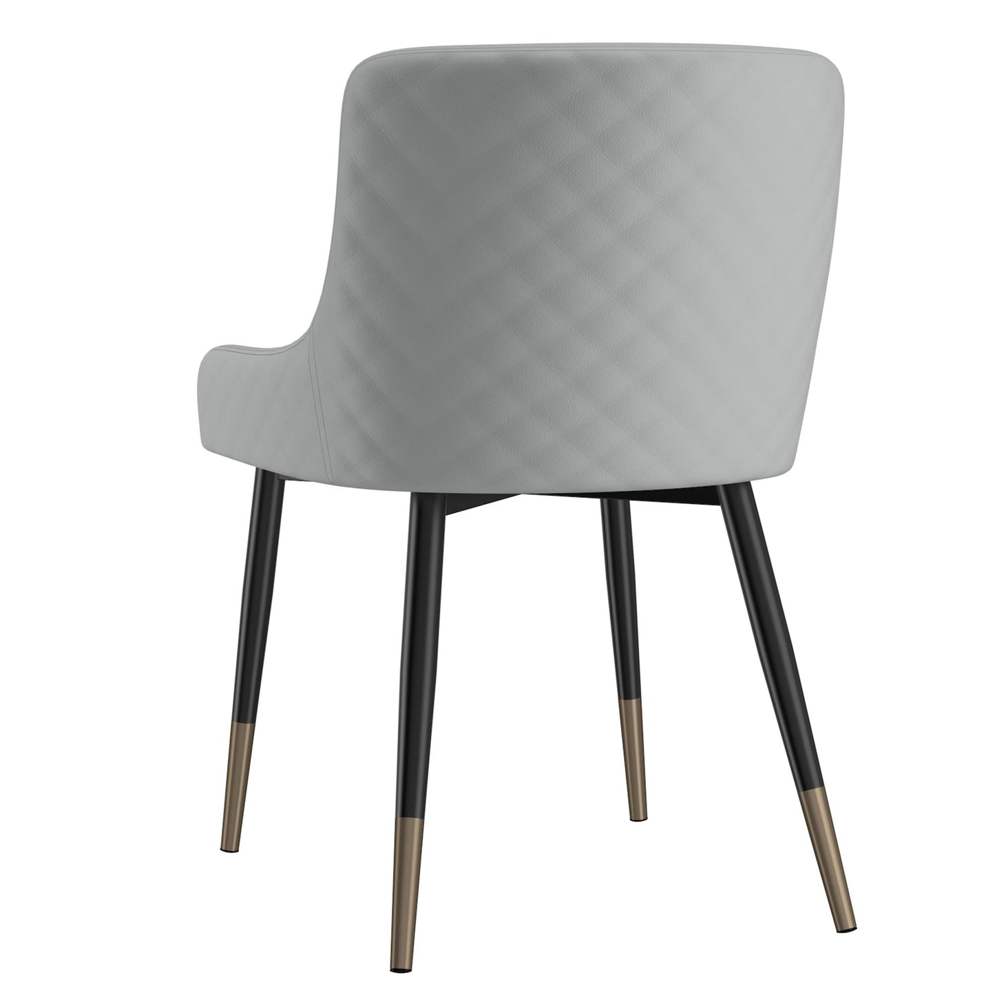 Eclipse/Xander 7pc Dining Set in Black with Light Grey Chair