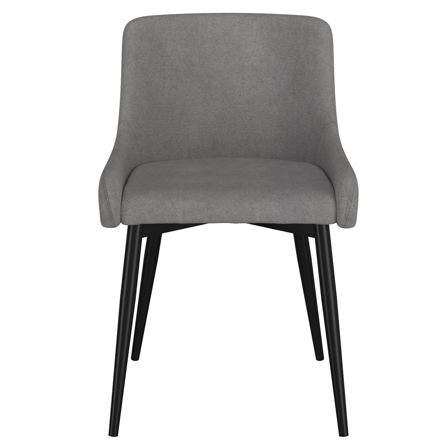 Bianca Dining Chair, set of 2, in Grey and Black Leg