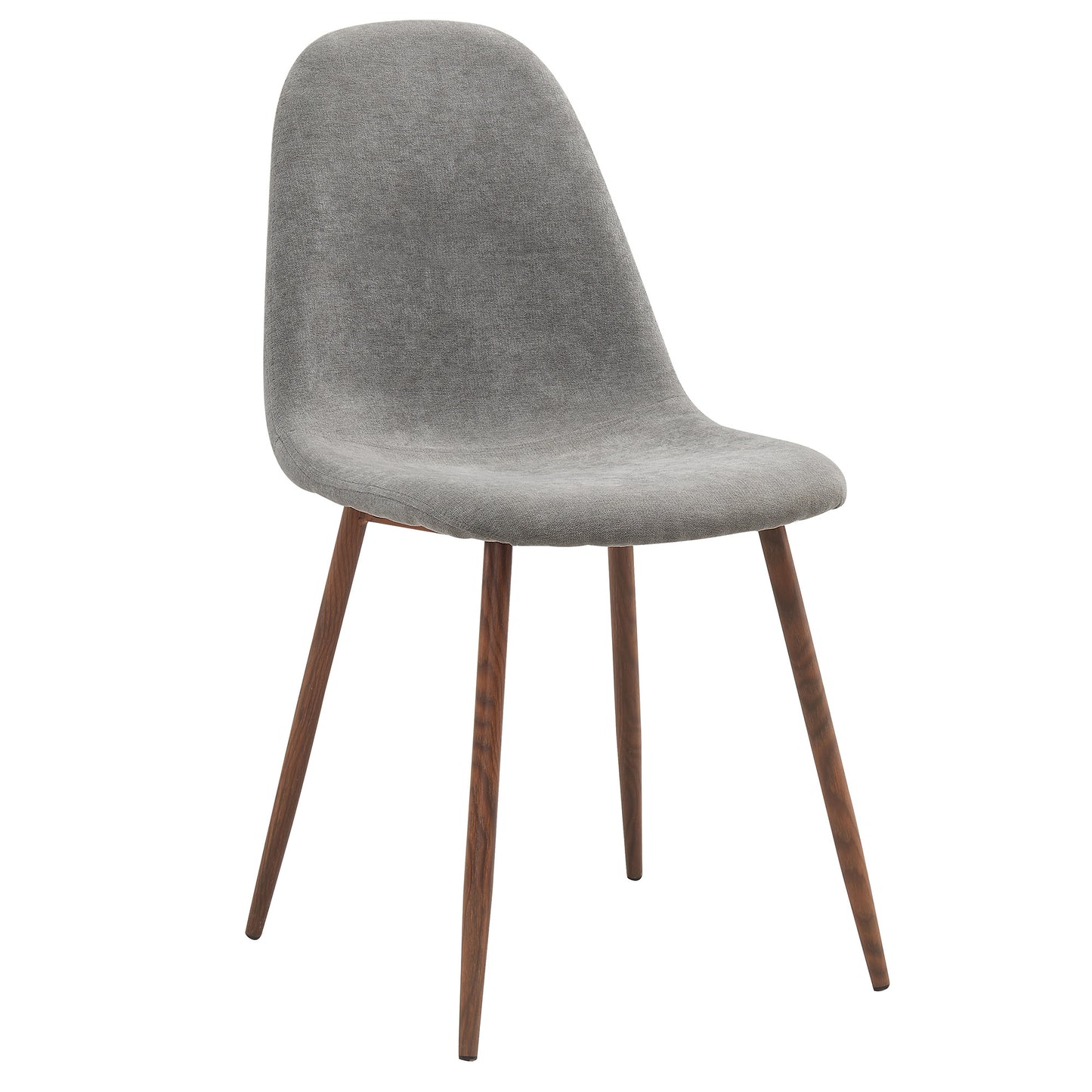 Lyna Dining Chair, set of 4 in Grey and Walnut