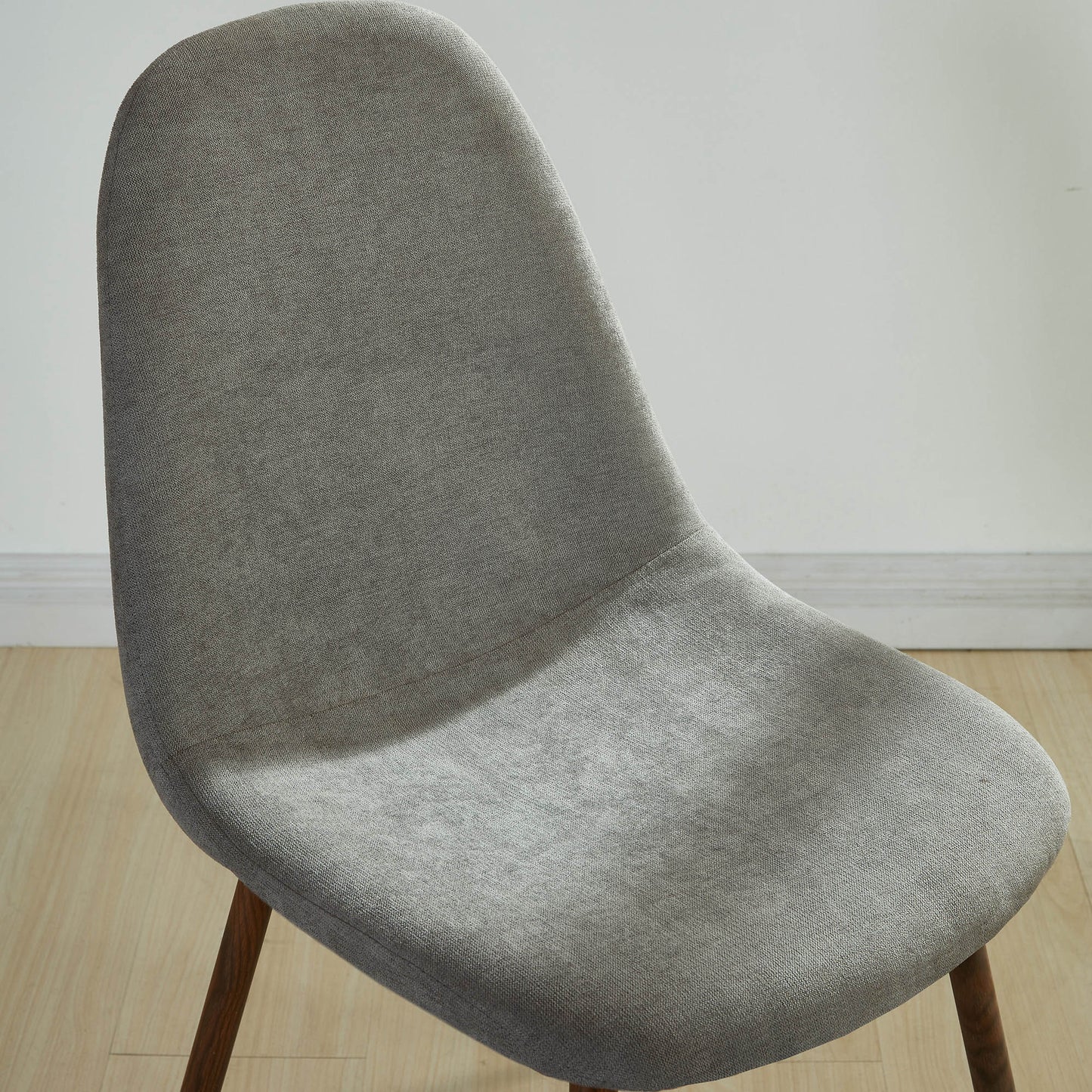 Lyna Dining Chair, set of 4 in Grey and Walnut