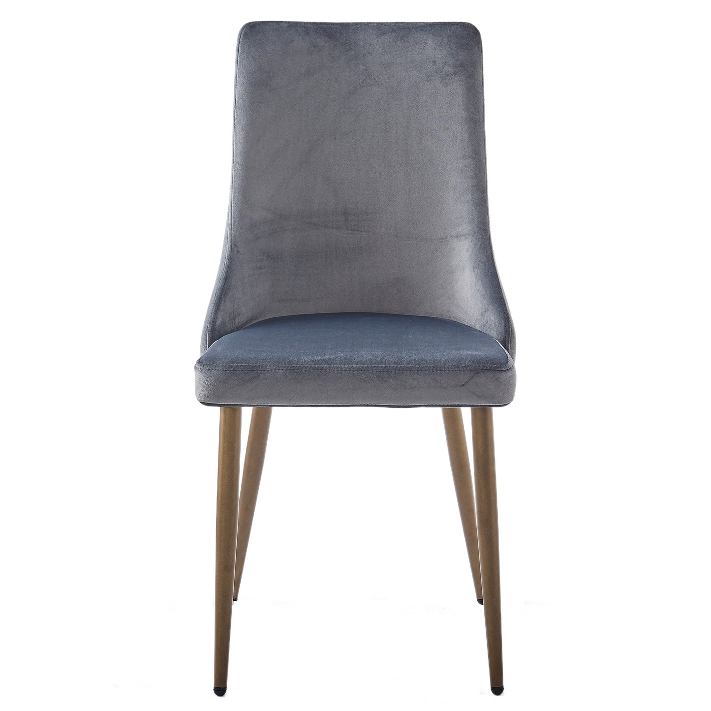 Carmilla Dining Chair, set of 2, in Grey and Aged Gold